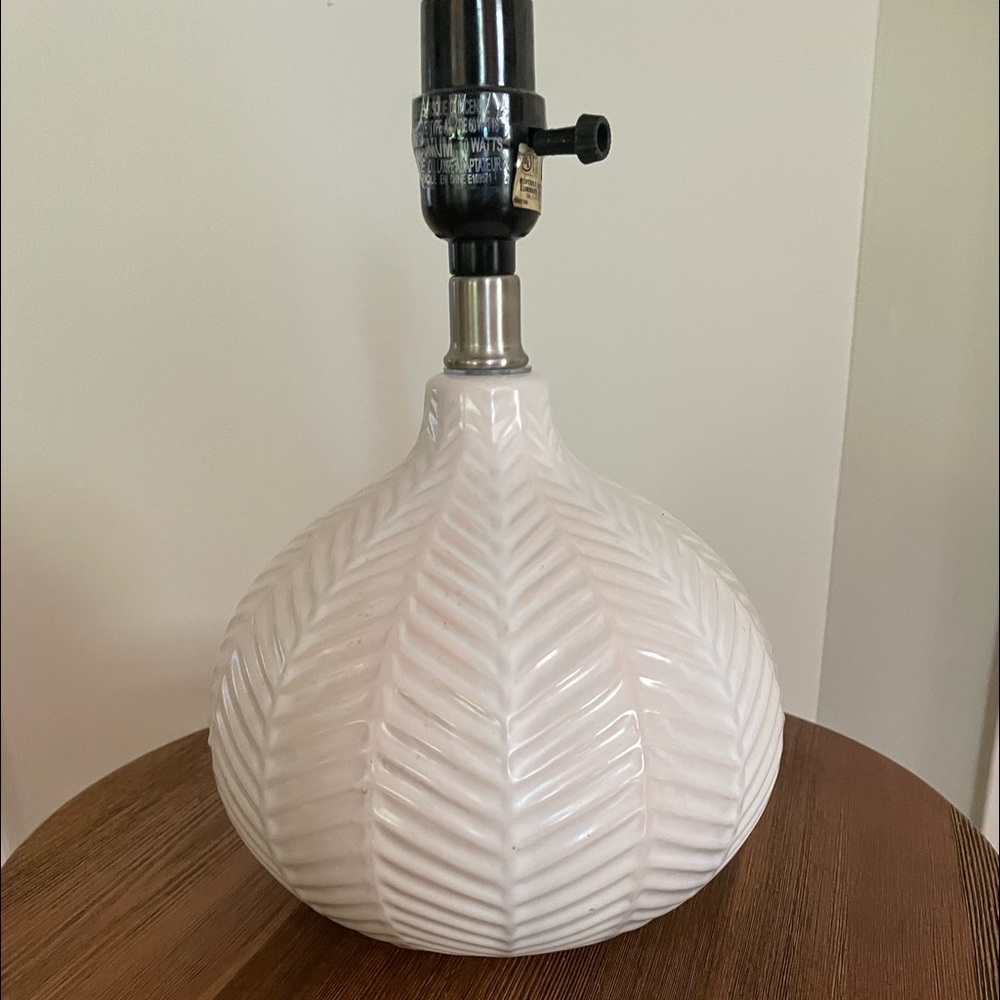 Textured Ceramic Accent Lamp from Threshold™cream color base